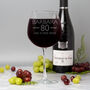 Personalised Birthday Aged Wine Glass Holds A Whole Bottle, thumbnail 9 of 9