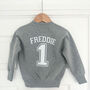 Personalised Name And Age Birthday Jumper, thumbnail 7 of 10