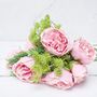 Luxury Pink Artificial Peony Bouquet In Vase Or Loose, thumbnail 4 of 4