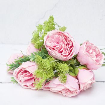 Luxury Pink Artificial Peony Bouquet In Vase Or Loose, 4 of 4