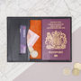 Personalised Luxury Leather And Suede Passport Wallet, thumbnail 4 of 8