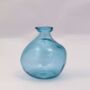 Recycled Glass Vase | 18cm Blown Glass | 10 Colours, thumbnail 6 of 9