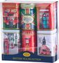 Best Of British Mini Tea Tin Set Of Six, thumbnail 1 of 4