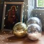 Gold Disco Ball Hanging Decoration, thumbnail 1 of 5