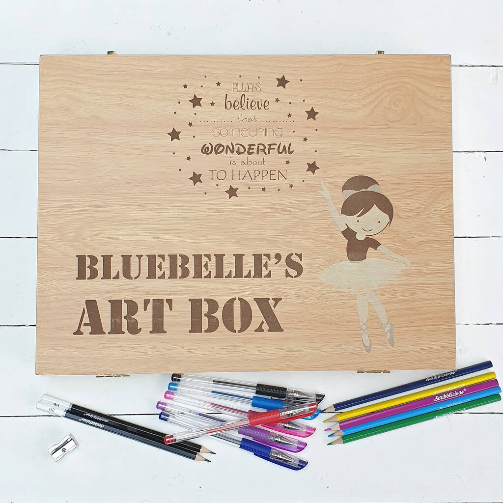 Personalised Ballerina Child's Art Box, 1 of 12