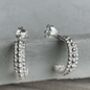 Sterling Silver Bobble Hoops, thumbnail 2 of 6