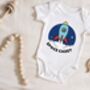 Space Cadet Cotton Baby Grow, thumbnail 2 of 3