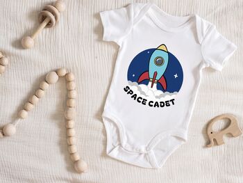 Space Cadet Cotton Baby Grow, 2 of 3