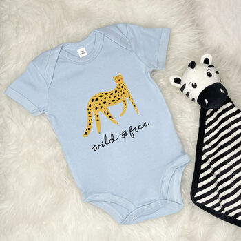 Wild And Free Leopard Jungle Babygrow, 4 of 12