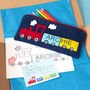 Train Personalised Colouring Letterbox Gift Set, thumbnail 1 of 5