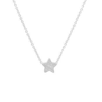 Star Necklace In Matt Gold/Silver, 5 of 7