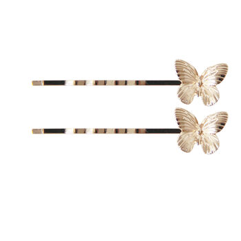 Gold Butterfly Hair Clips, 7 of 8