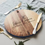 Personalised Happy Couple Chopping Board, thumbnail 4 of 8