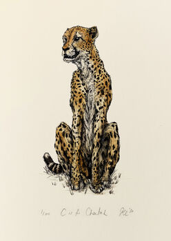 C Is For Cheetah Illustration Print, 2 of 6