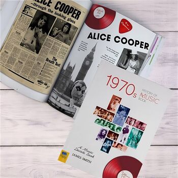 70's Music Decade Personalised Gift Music Lover Book, 3 of 8