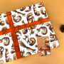 Red Squirrel Watercolour Wrapping Paper, thumbnail 11 of 12
