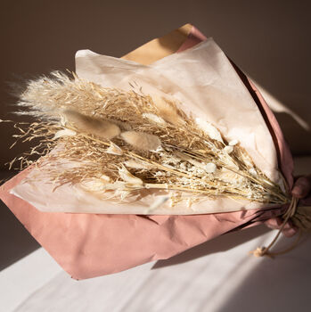 Dried Flower Bouquet And Leopard Print Purse, 6 of 8