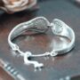 Shell Scroll Vintage Spoon Bracelet, thumbnail 4 of 5