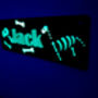 Glow In The Dark Dinosaur Wall Sign, thumbnail 1 of 3