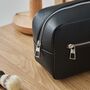 Personalised Luxe Pu Tailored Zipped Wash Bag, thumbnail 3 of 3