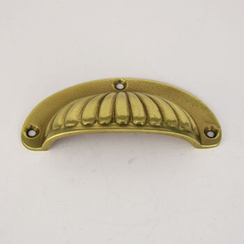 Brass Scalloped Cup Handle, 3 of 6