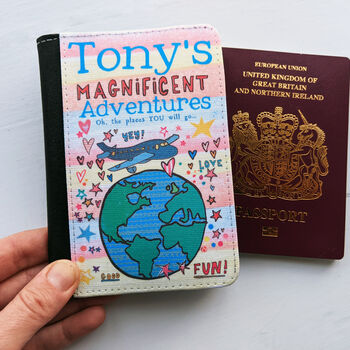 Personalised Travelling The World Passport Holder, 6 of 12