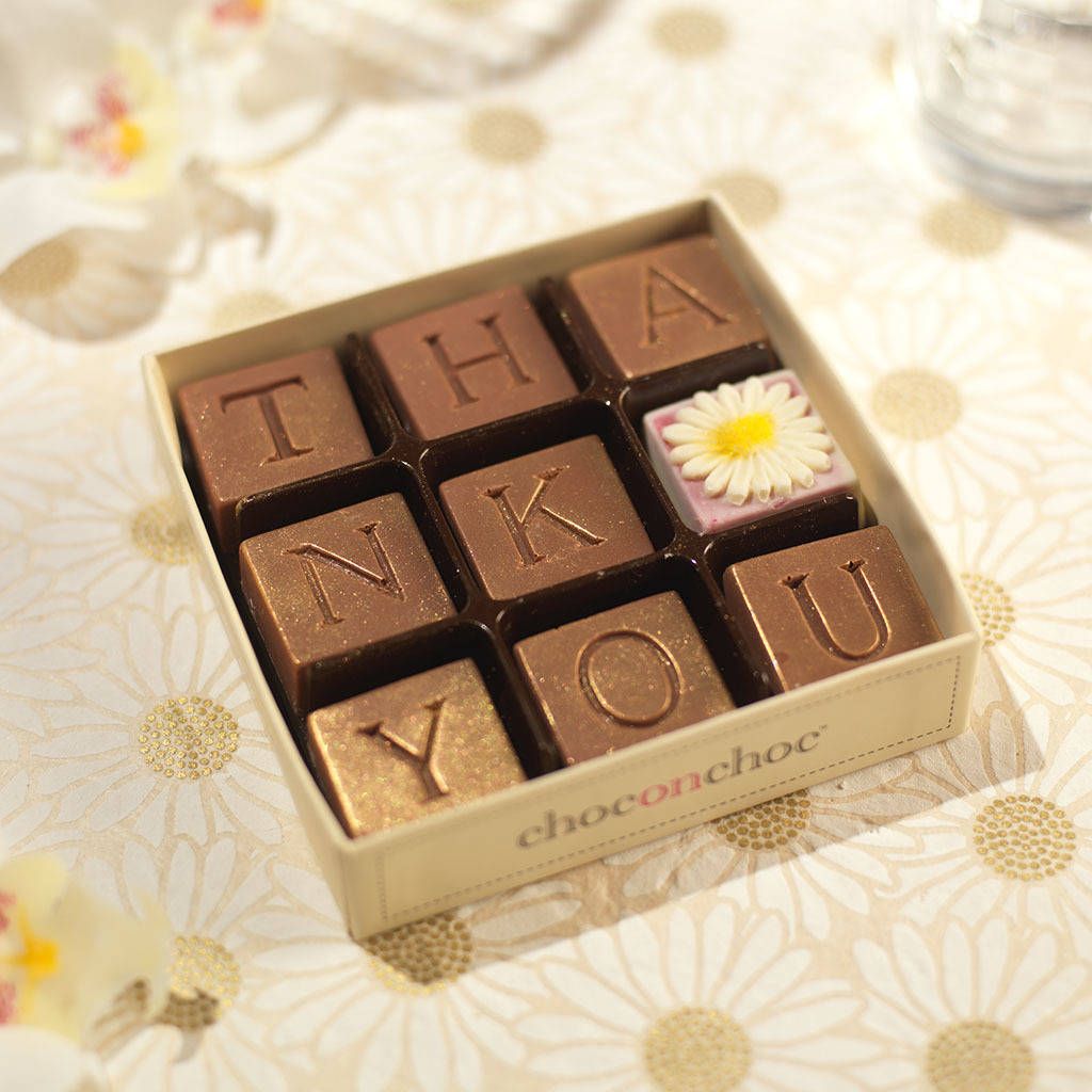 Thank You Chocolate Box By Choc On Choc Notonthehighstreet