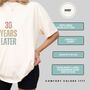 Personalised '30 Years Later' T Shirt, thumbnail 5 of 12