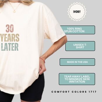 Personalised '30 Years Later' T Shirt, 5 of 12