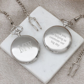 Personalised Message Traditional Pocket Watch, 2 of 4