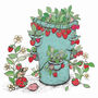 'Mouse And Strawberries' Print, thumbnail 3 of 3