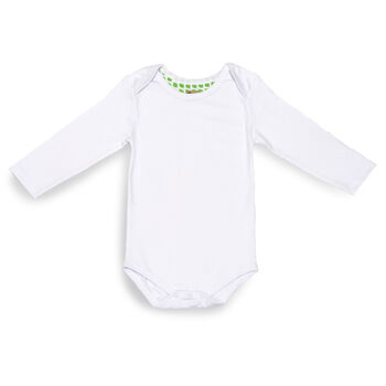 Organic Cotton Baby Bodysuit, 6 of 9