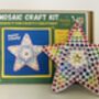 Children’s Personalised Mosaic Craft Kit – Christmas Star Design, thumbnail 1 of 3