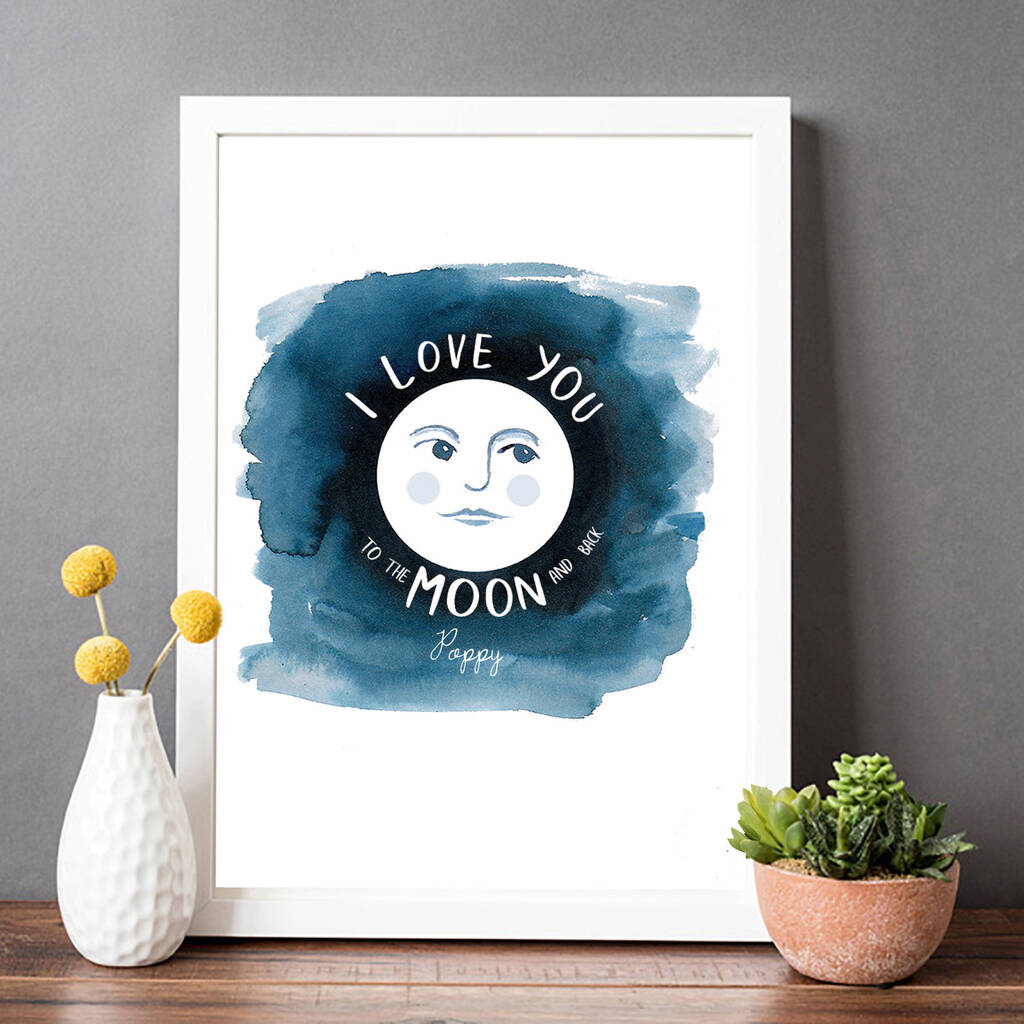 Personalised Moon Print By Helena Tyce Designs | notonthehighstreet.com