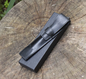 Personalised Leather Single Pen Holder With Presentation Box, 10 of 11