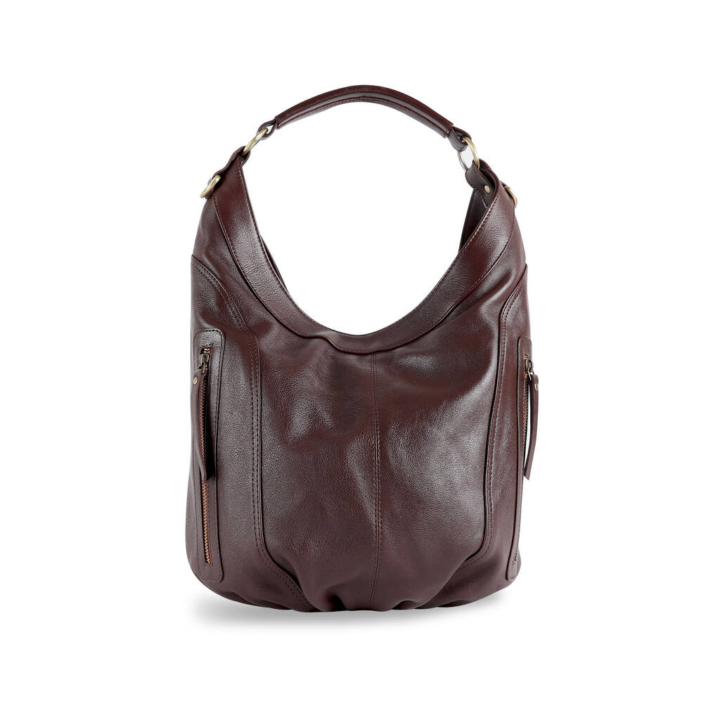 leather slouchy shoulder bag