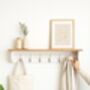 White Coat Rack With Shelf And Hooks, thumbnail 3 of 12