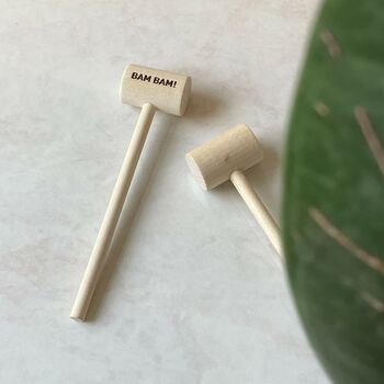 Personalised Mini Wooden Crab Mallets, 2 of 5