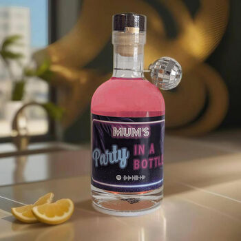 Personalised Party In A Bottle, Light Up Gins With Music, 5 of 8