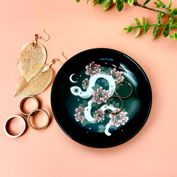 Snake And Flower Trinket Dish And Jewellery Tray, 2 of 7