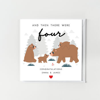 And Then There Were Four New Baby Card, 2 of 2