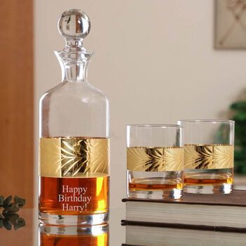 Personalised Whisky Decanter And Glasses, 2 of 9