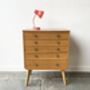 1950s French Mid Century Chest Of Drawers, thumbnail 6 of 12