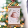 Personalised Babys First Christmas Photo Decoration, thumbnail 2 of 7