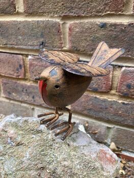 Metal Robin Garden Ornament Sympathy / Remembrance Gift, 6 of 8