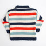 Toddler Striped Jumper Easy Knitting Kit, thumbnail 2 of 8