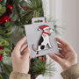 Christmas Jack Russell Dog Pin Badge, thumbnail 11 of 12