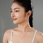 Bridal Natural Pearl Grade A Satellite Chain Gold Vermeil, Rhodium Necklace, thumbnail 3 of 12