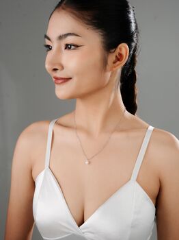 Bridal Natural Pearl Grade A Satellite Chain Gold Vermeil, Rhodium Necklace, 3 of 12