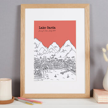 Personalised Lake Garda Print, 9 of 10